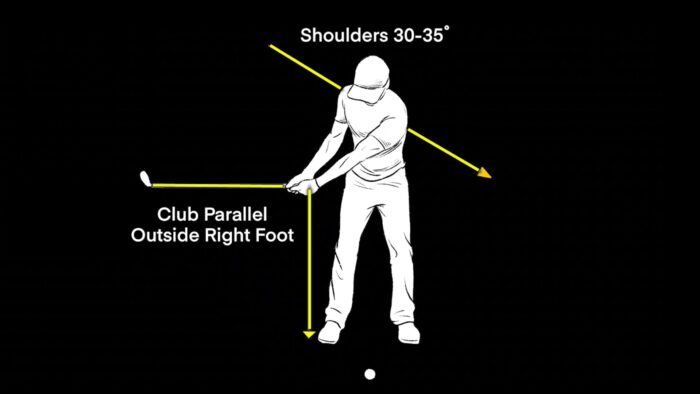 P2 – Early Backswing- PGA Tour Average Model – (Face On)