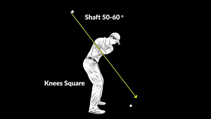 P5 – Left Arm Parallel – PGA Tour Average Model – (Down the Line)